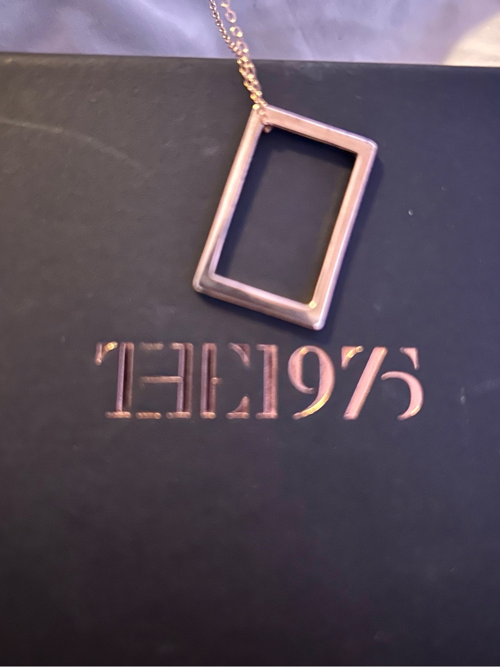 Official ‘THE 1975’ 18K Rose Gold  Plated Box Necklace with Box